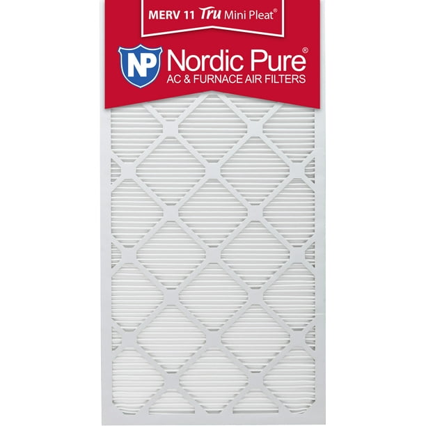 Nordic Pure 14x25x1 MERV 12 Tru Mini Pleat AC Furnace Air Filters 3 Pack